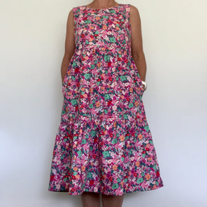 Bella Dress - Floral Fest Pink