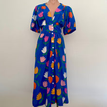 Load image into Gallery viewer, Melody Dress - Tulips on Cobalt
