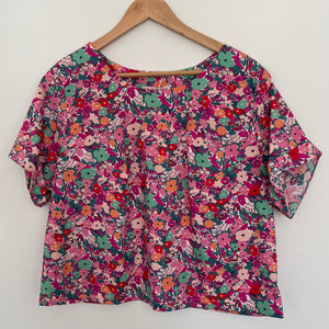 Celia Top - Floral Fest Pink