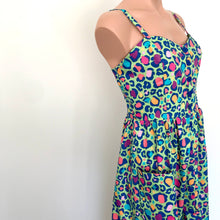 Load image into Gallery viewer, Odette Sun Dress - Neon Leopard