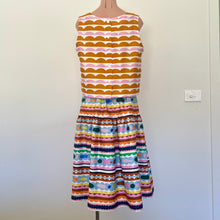 Load image into Gallery viewer, Olinda top and skirt set - Colour Bomb Lines
