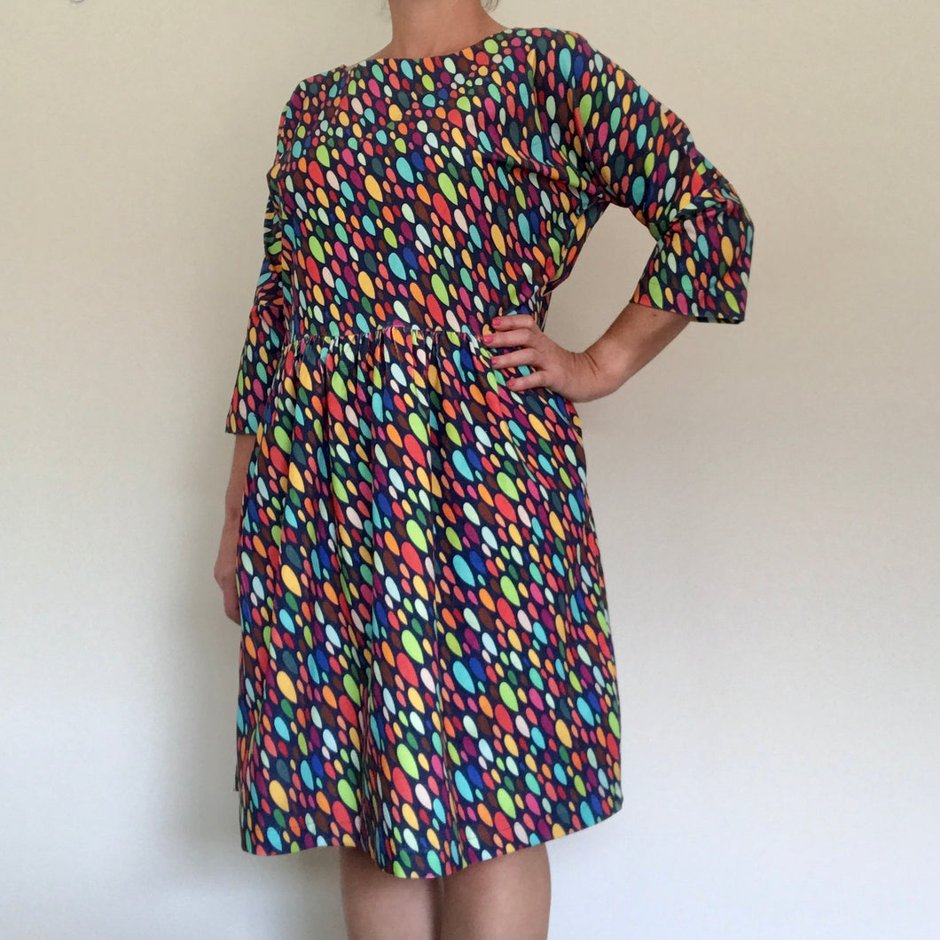 Charli Dress - Rainbow Drops