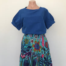 Load image into Gallery viewer, Evie top (short sleeve) - Cobalt