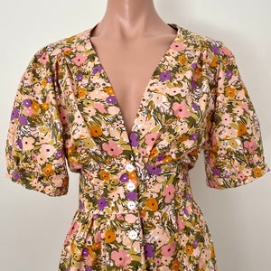 Melody Dress - Floral Fest Peach