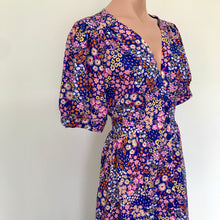 Load image into Gallery viewer, Melody Dress - Cluster Floral on Cobalt Blue