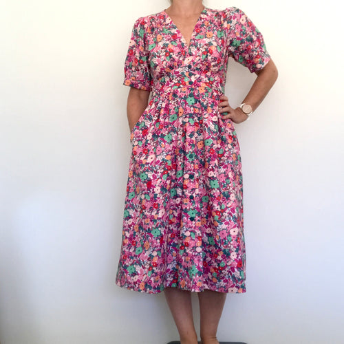 Melody Dress - Floral Fest Pink